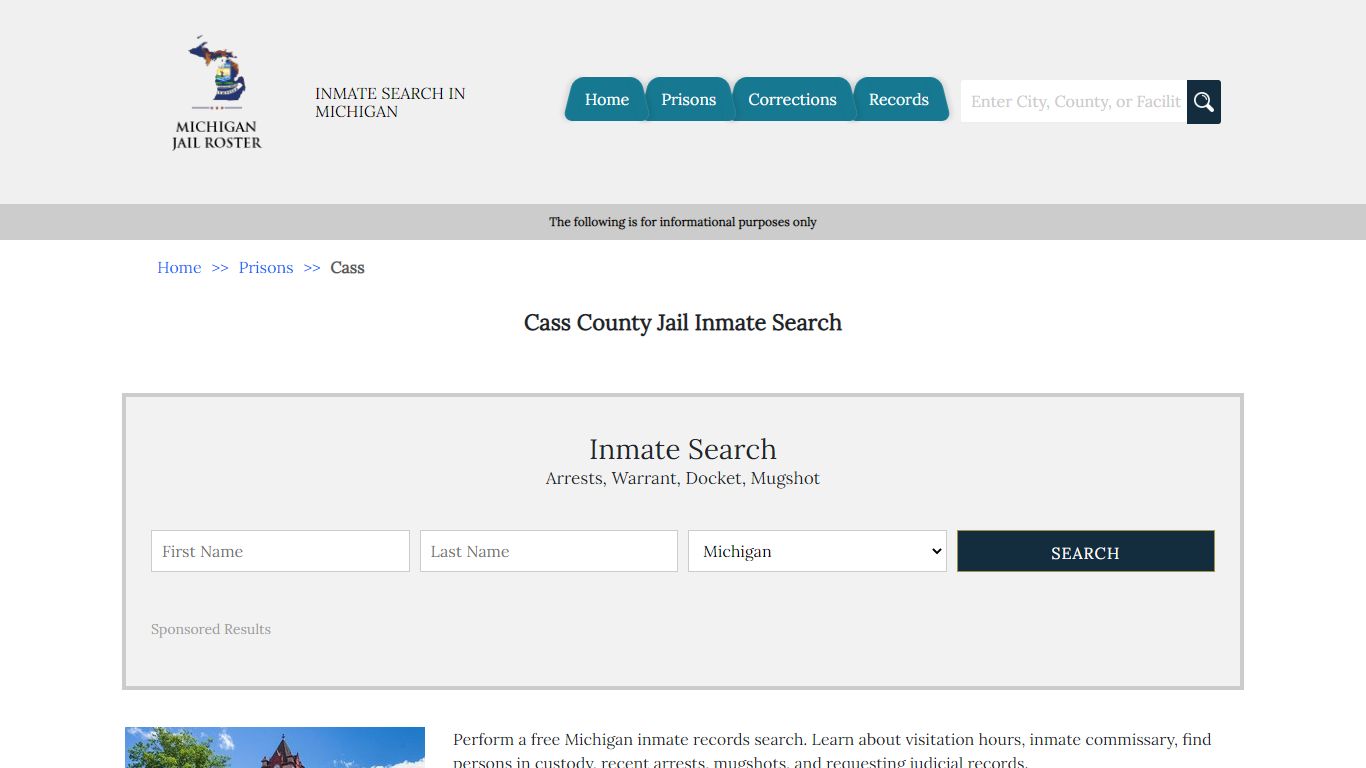 Cass County Jail Inmate Search - Michigan Jail Roster